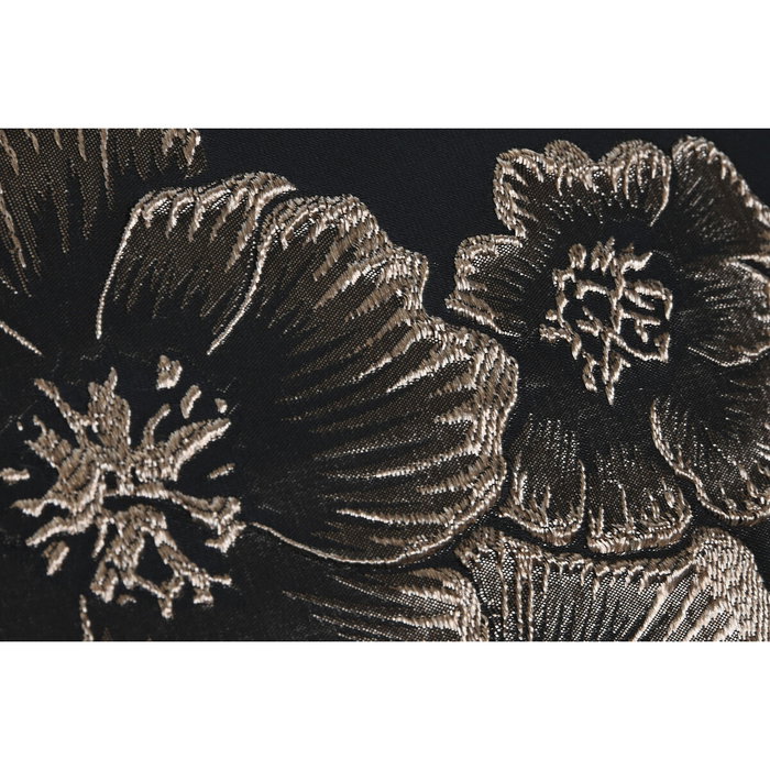 DKD Home Decor Gold23 Cojín Glamorado Negro Poliéster 45 x 15 x 45 cm