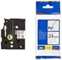 Brother TZe-FX251 Cinta laminada flexible Negro sobre blanco 24mm x 8m