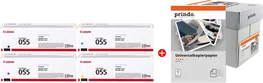 Canon 055 MCVP Value Pack con Papel Prindo Universal