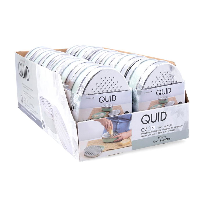 Rallador Oval con Depósito Ozon Quid 17x12x7 cm (12 Unidades) Rallador Oval con Depósito Ozon Quid 17x12x7 cm (12 Unidades)