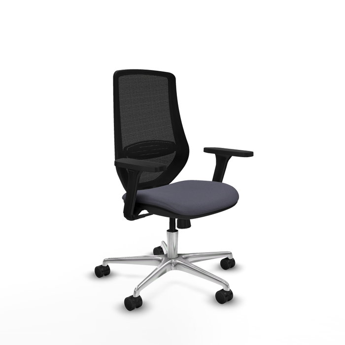 PIQUERAS Y CRESPO Silla de oficina Mardos con mecanismo Sincro, Gris oscuro y Negro PIQUERAS Y CRESPO Silla de oficina Mardos con mecanismo Sincro, Gris oscuro y Negro