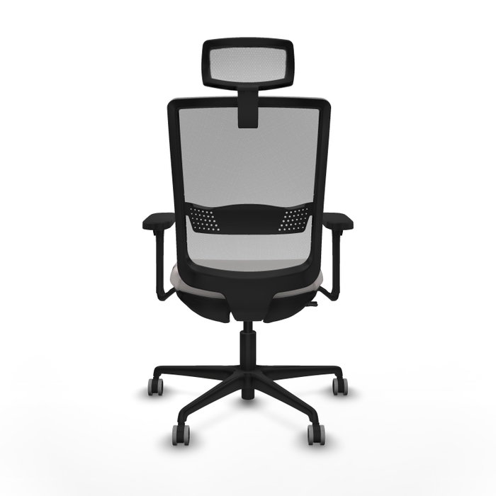 PIQUERAS Y CRESPO Silla de oficina Haches con mecanismo Sincro/Traslack Blanco y Gris PIQUERAS Y CRESPO Silla de oficina Haches con mecanismo Sincro/Traslack Blanco y Gris