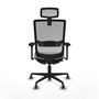 PIQUERAS Y CRESPO Silla de oficina Haches con mecanismo Sincro/Traslack Blanco y Gris