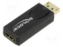 DeLOCK 65571 Adaptador DisplayPort 1.2 a HDMI 4K Negro