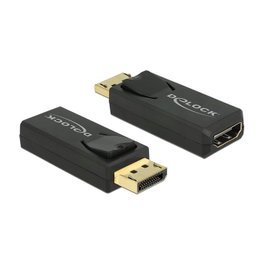 DeLOCK Adaptador DisplayPort 1.2 a HDMI 65571 Negro