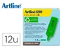 Artline EK-690 Rotulador Fluorescente Ecológico, Punta Biselada 1-4 mm, Verde