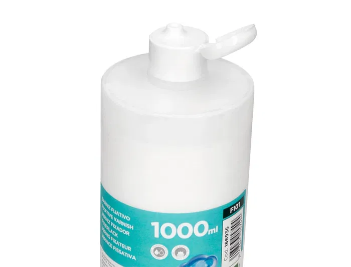 Liderpapel Barniz Fijativo Acabado Brillante Bote 1000 ml Uso Escolar