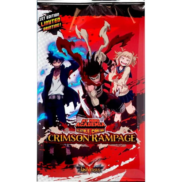 Jasco Games MHA02B Juego Cartas My Hero Academia Booster Crimson Rampage Coleccionable
