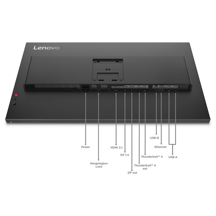 Lenovo ThinkVision P32UD-40 Monitor 4K Ultra HD 80 cm (31,5") IPS, 120 Hz, HDR10, 140 W USB-C, Thunderbolt 4, Negro