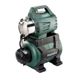 Metabo HWWI 4500/25 Bomba de Agua para Jardín, 1300 W, 4.8 bar, 4500 l/h, Acero Inoxidable, Negro/Verde