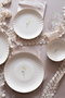 Hermia BNLZF20CKS64012673 Juego de Platos de Servicio en Porcelana, 20 cm, 6 Piezas