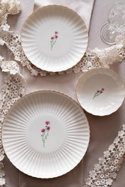 Hermia BNLZF20CKS64012673 Juego de Platos de Servicio en Porcelana, 20 cm, 6 Piezas