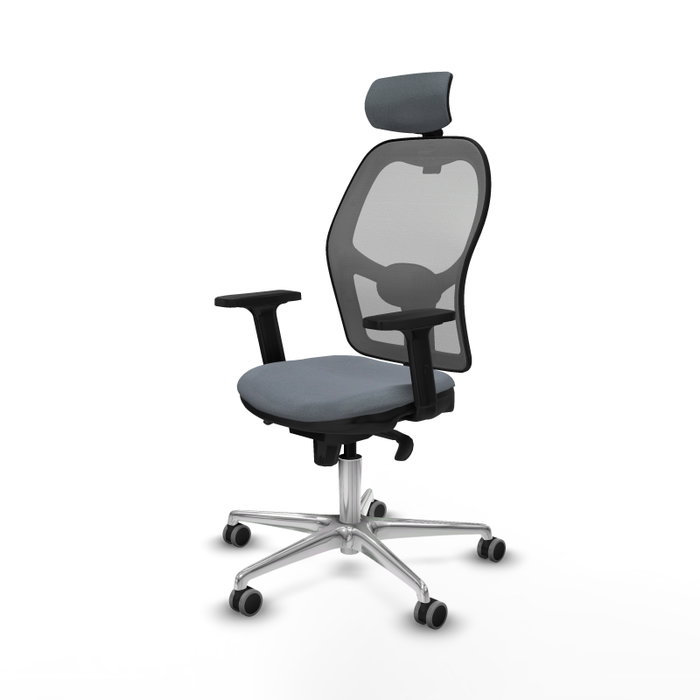 PIQUERAS Y CRESPO Silla de oficina Jorquera Gris con mecanismo Sincro