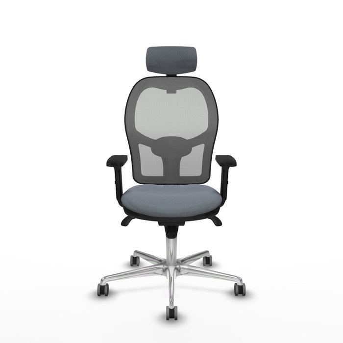 PIQUERAS Y CRESPO Silla de oficina Jorquera Gris con mecanismo Sincro