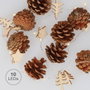 GSC Evolution Guirnalda LED de estrellas, piñas y árboles 1M Luz cálida