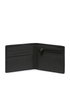 Piquadro Cartera de Cuero Negro con Bolsillo para Monedas con Cremallera para Hombres