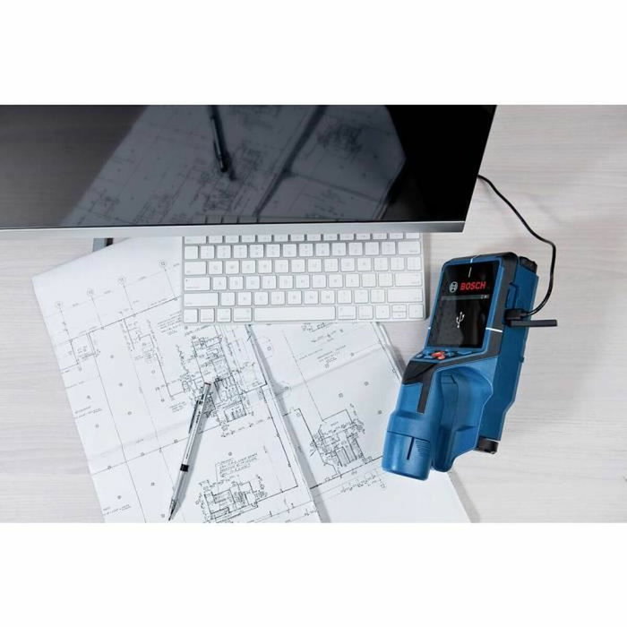 Bosch Professional Detector de pared D-Tect 200 C con batería de 12V 2,0Ah y L-Boxx Bosch Professional Detector de pared D-Tect 200 C con batería de 12V 2,0Ah y L-Boxx