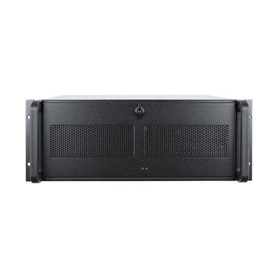 Chieftec UNC-410S-B-U3-OP Estante 4U Rack Negro para PC ATX/micro ATX, 3x5.25", 5x3.5", Acero, Sin Fuente
