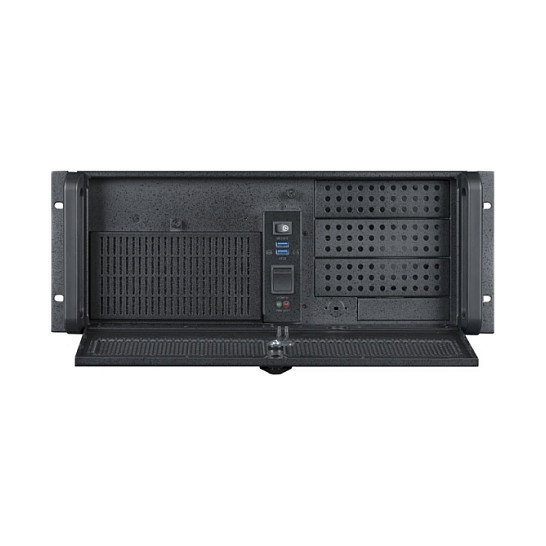 Chieftec UNC-410S-B-U3-OP Estante 4U Rack Negro para PC ATX/micro ATX, 3x5.25", 5x3.5", Acero, Sin Fuente