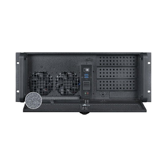 Chieftec UNC-410S-B-U3-OP Estante 4U Rack Negro para PC ATX/micro ATX, 3x5.25", 5x3.5", Acero, Sin Fuente
