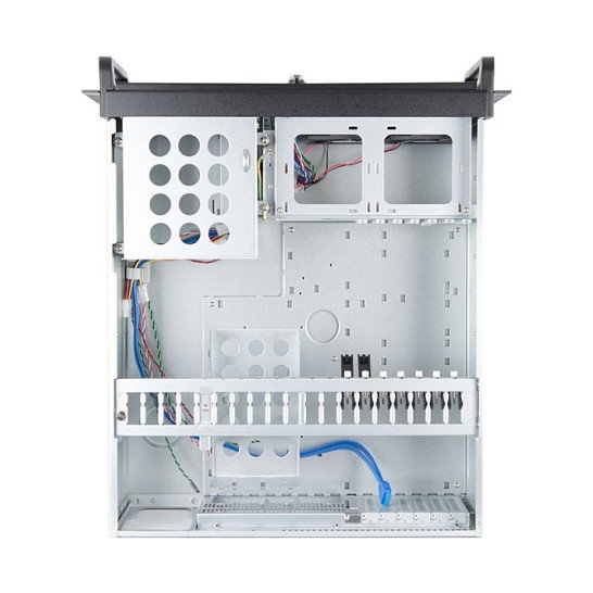Chieftec UNC-410S-B-U3-OP Estante 4U Rack Negro para PC ATX/micro ATX, 3x5.25", 5x3.5", Acero, Sin Fuente