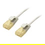 EQUIP 626704 Cable de Red Patch Cord Cat6A SlimFlex 1.5m Gris LSZH U/UTP RJ45 10GBase-T 500MHz PoE+ Plug and Play