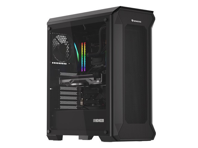Genesis Irid 505 V2 Torre Media Negra Ventana Sin Fuente 2xUSB 2.0 2xUSB 3.0 2xJack 447x220x510mm 2xVentilador 120mm Genesis Irid 505 V2 Torre Media Negra Ventana Sin Fuente 2xUSB 2.0 2xUSB 3.0 2xJack 447x220x510mm 2xVentilador 120mm