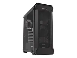 Genesis Irid 505 V2 Torre Media Negra Ventana Sin Fuente 2xUSB 2.0 2xUSB 3.0 2xJack 447x220x510mm 2xVentilador 120mm