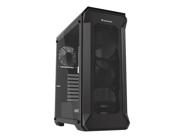 Genesis Irid 505 V2 Torre Media Negra Ventana Sin Fuente 2xUSB 2.0 2xUSB 3.0 2xJack 447x220x510mm 2xVentilador 120mm Genesis Irid 505 V2 Torre Media Negra Ventana Sin Fuente 2xUSB 2.0 2xUSB 3.0 2xJack 447x220x510mm 2xVentilador 120mm