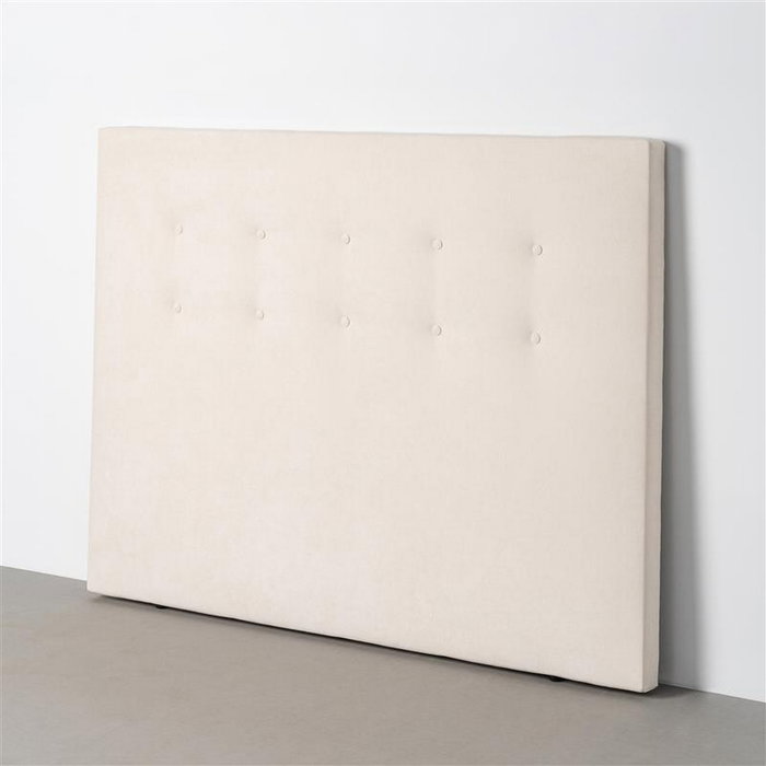 Cabecero Crema Tejido Dormitorio 165 X 8 X 125 cm