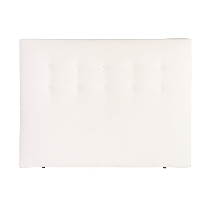 Cabecero Crema Tejido Dormitorio 165 X 8 X 125 cm