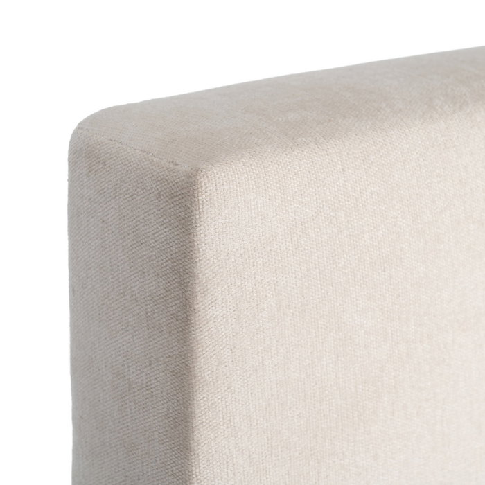 Cabecero Crema Tejido Dormitorio 165 X 8 X 125 cm