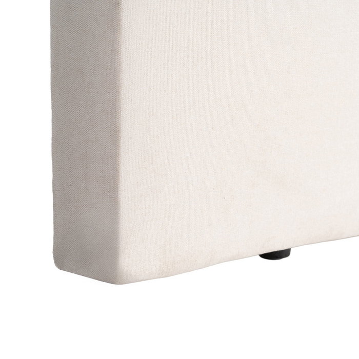 Cabecero Crema Tejido Dormitorio 165 X 8 X 125 cm