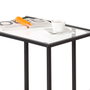 Color Baby Max Home Mesa Auxiliar de Metal y Cristal 40X30Xh59Cm