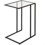 Color Baby Max Home Mesa Auxiliar de Metal y Cristal 40X30Xh59Cm