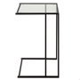 Color Baby Max Home Mesa Auxiliar de Metal y Cristal 40X30Xh59Cm