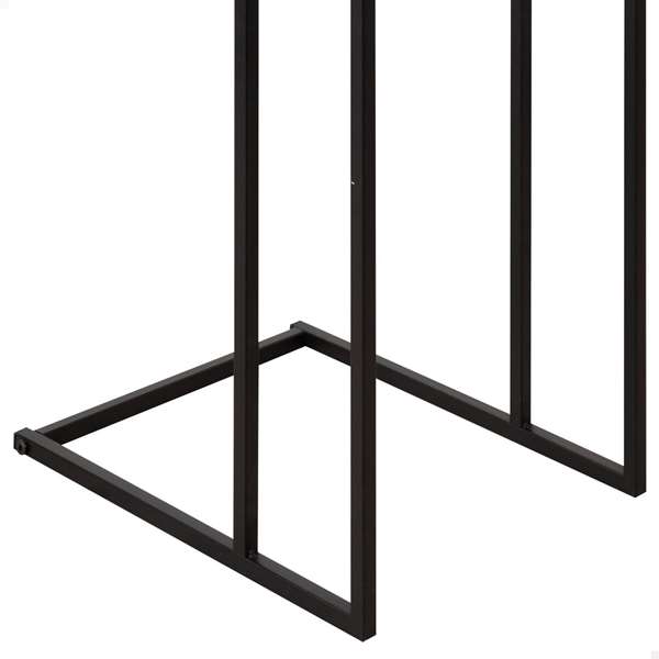 Max Home Mesa Auxiliar Metal y Cristal 40x30x59 cm