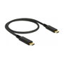 DeLOCK Cable USB Type-C a USB Type-C 85529, 10 Gbps, 5 A, 0,5 m