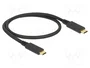 DeLOCK Cable USB Type-C a USB Type-C 85529, 10 Gbps, 5 A, 0,5 m