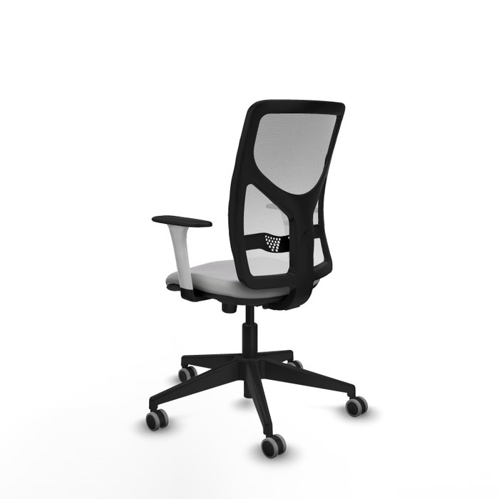 PIQUERAS Y CRESPO Silla de oficina Motilla con mecanismo Sincro, Gris claro y Blanco PIQUERAS Y CRESPO Silla de oficina Motilla con mecanismo Sincro, Gris claro y Blanco