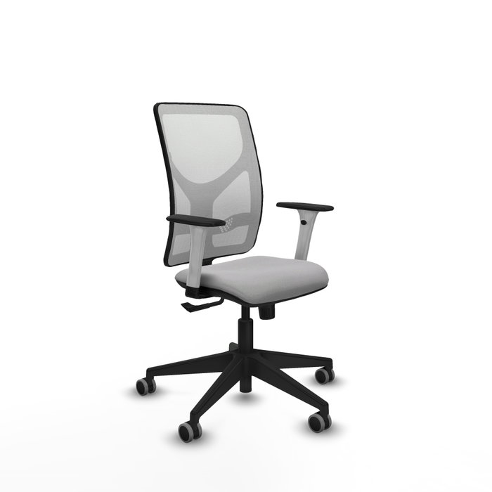 PIQUERAS Y CRESPO Silla de oficina Motilla con mecanismo Sincro, Gris claro y Blanco PIQUERAS Y CRESPO Silla de oficina Motilla con mecanismo Sincro, Gris claro y Blanco