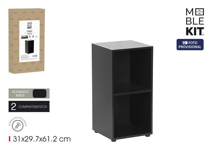 Inde Estantería Cubo Móblekit con 2 Compartimentos, Blanco, Medidas 31 x 29.7 x 61.2 cm, para Montaje DIY (3 Unidades) Inde Estantería Cubo Móblekit con 2 Compartimentos, Blanco, Medidas 31 x 29.7 x 61.2 cm, para Montaje DIY (3 Unidades)