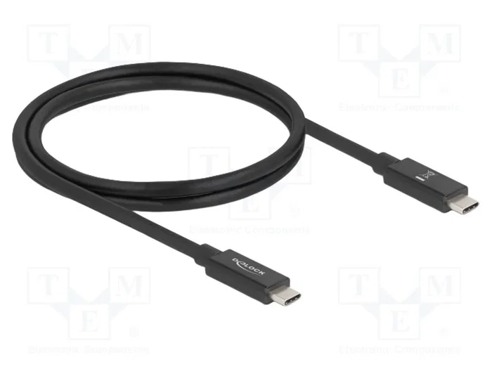 DeLOCK Cable USB4 USB-C a USB-C 80 Gbps 16K 240W Negro