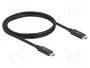 DeLOCK Cable USB4 USB-C a USB-C 80 Gbps 16K 240W Negro