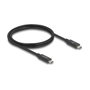 DeLOCK Cable USB4 USB Tipo-C a USB Tipo-C 80 Gbps 1 m Negro