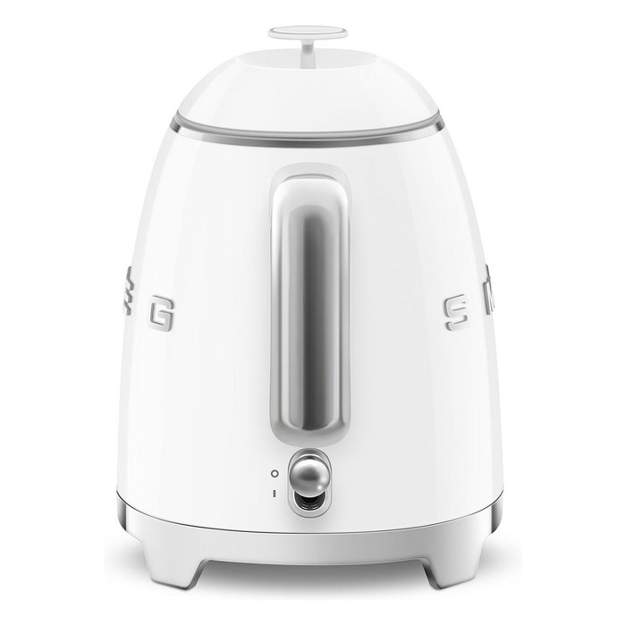 SMEG KLF05WHEU Mini Wasserkocher Weiss, Hervidor de Agua 0.8L, 1400W, Blanco, con Filtro y Apagado Automático
