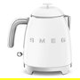 SMEG KLF05WHEU Mini Wasserkocher Weiss, Hervidor de Agua 0.8L, 1400W, Blanco, con Filtro y Apagado Automático