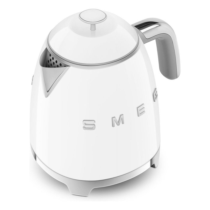 SMEG KLF05WHEU Mini Wasserkocher Weiss, Hervidor de Agua 0.8L, 1400W, Blanco, con Filtro y Apagado Automático