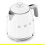 SMEG KLF05WHEU Mini Wasserkocher Weiss, Hervidor de Agua 0.8L, 1400W, Blanco, con Filtro y Apagado Automático