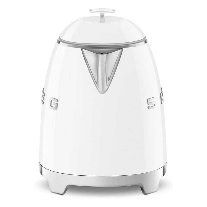 SMEG KLF05WHEU Mini Wasserkocher Weiss, Hervidor de Agua 0.8L, 1400W, Blanco, con Filtro y Apagado Automático